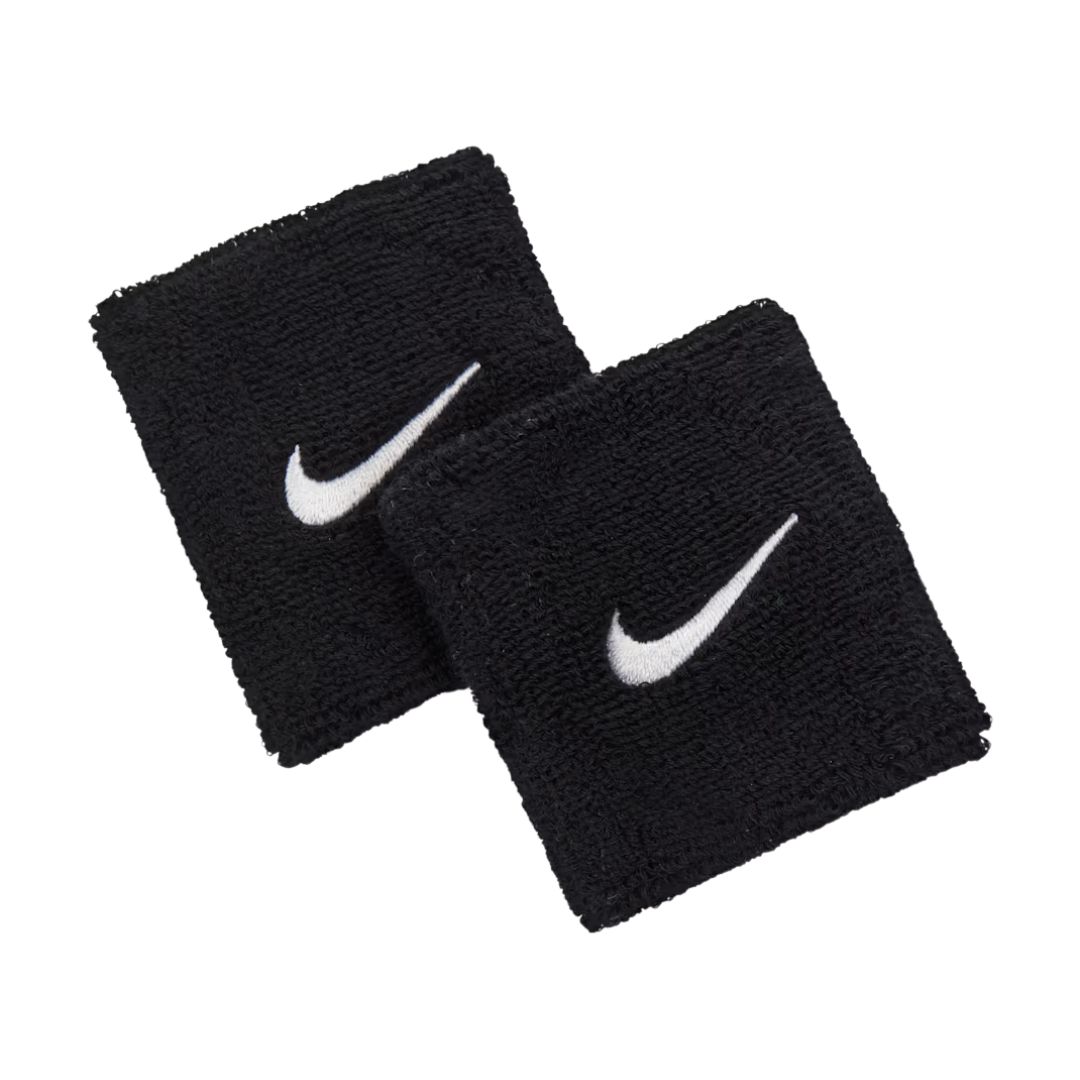 Nike Swoosh Classic Wristbands 2-Pack Black/White billede